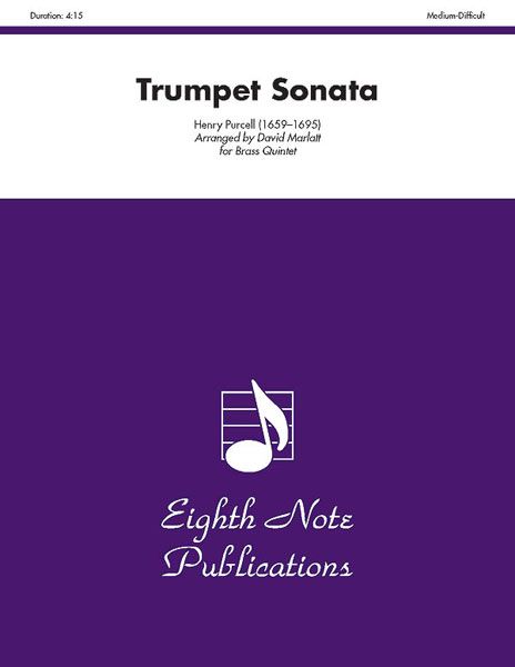 Trumpet Sonata : For Brass Quintet / arranged by David Marlatt.