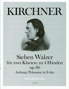 Sieben Walzer, Op. 86 : Für Zwei Klaviere Zu 4 Händen / edited by Harry Joelson.