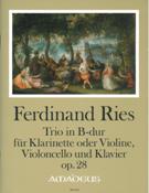 Trio In B-Dur, Op. 28 : Für Klarinette Oder Violine, Violoncello und Klavier / Ed. Bernhard Päuler.