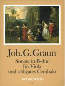 Sonate In B-Dur : Für Viola und Obligates Cembalo / edited by Michael Jappe.