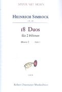 18 Duos, Op. 2 : Für 2 Hörner - Heft 1.