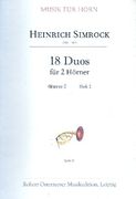 18 Duos, Op. 2 : Für 2 Hörner - Heft 2.
