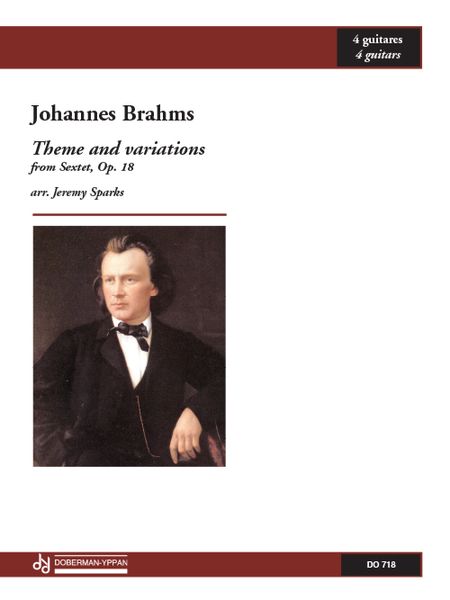 Theme and Variations Op. 18 : For 4 Guitars / arr. by Jeremy Sparks.