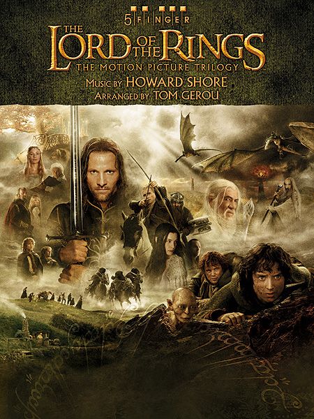 Lord Of The Rings Trilogy : Music From The Motion Pictures arranged For 5-Finger Piano.