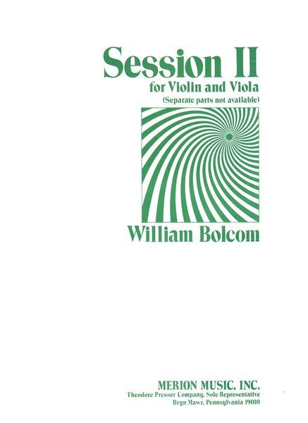 Session II : For Violin and Viola.