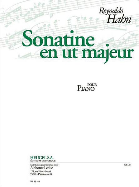 Sonatine En Ut Majeur : Pour Piano.