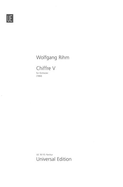 Chiffre V : Für Orchester (1984).