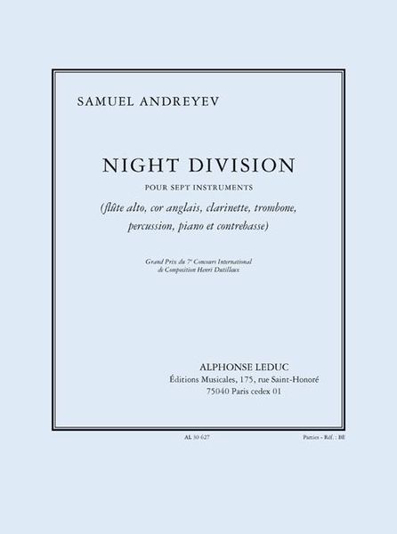 Night Division : Pour Sept Instruments (2008-2010).