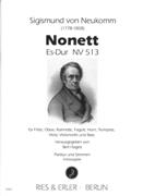 Nonett Es-Dur, NV 513 : Für Flöte, Oboe, Klarinette, Fagott, Horn, Trompete, Viola, Cello und Bass.