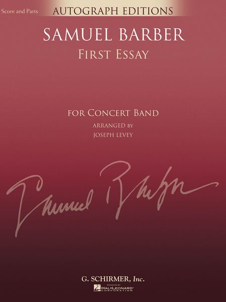 First Essay, Op. 12 : For Concert Band / arranged by Joseph Levey.
