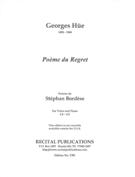 Poème Du Regret : For Voice and Piano.