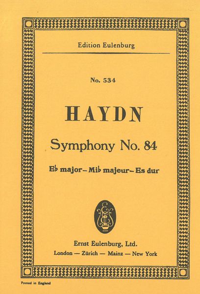 Symphony No. 84 In Eb Major : Hob. I:84.