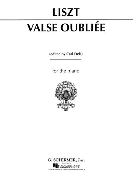 Valse Oubliee : For Piano.