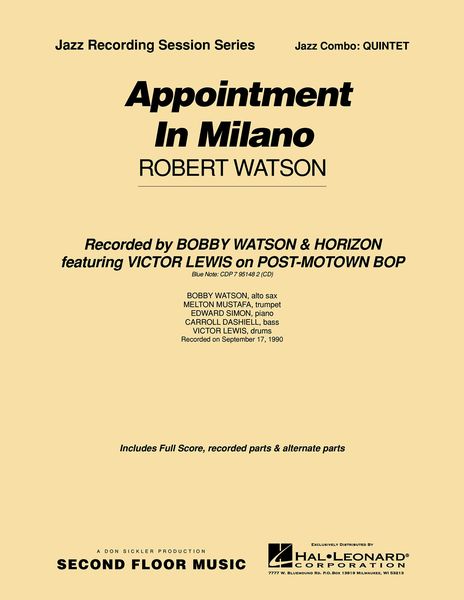Appointment In Milano : For Jazz Combo.