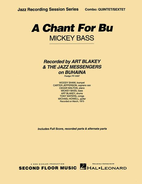 Chant For Bu : For Jazz Combo.