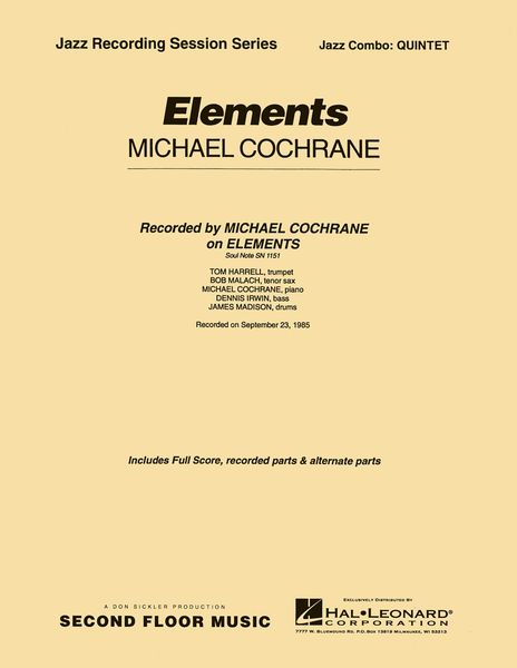 Elements : For Jazz Ensemble.