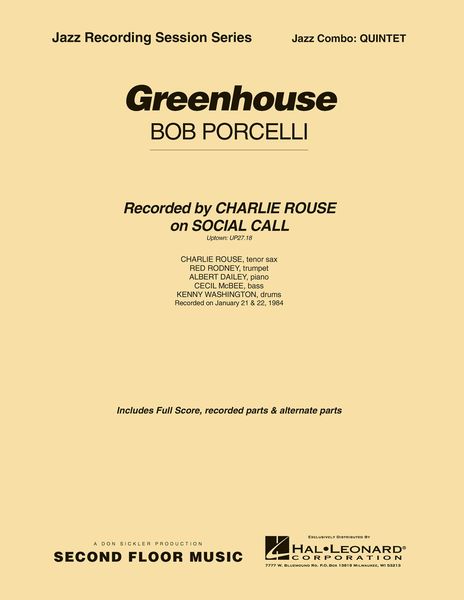 Greenhouse : For Jazz Combo.