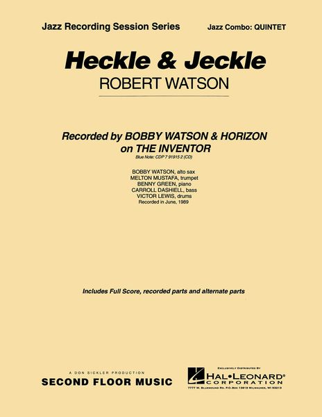Heckle and Jeckle : For Jazz Combo.