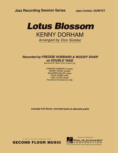 Lotus Blossom : For Jazz Combo / Two Horns & Rhythm.