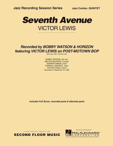 Seventh Avenue : For Jazz Combo.