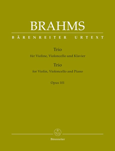 Trio, Op. 101 : Für Violine, Violoncello und Klavier / edited by Christopher Hogwood.