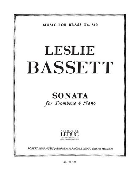 Sonata : For Trombone and Piano.