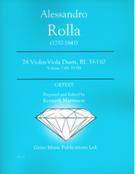 78 Violin-Viola Duets, Bi. 33-110 : Vol. 7 (Bi. 55-58) / edited by Kenneth Martinson.