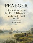 Quintett In B-Dur, Op. 12 : Für Flöte, 2 Klarinetten, Viola und Fagott / edited by Bernhard Päuler.