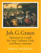 Quartett In C-Moll : Für Zwei Violinen, Viola und Basso Continuo / edited by Yvonne Morgan.