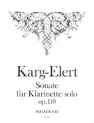 Sonata, Op. 110 : Für Klarinette Solo / edited by Yvonne Morgan.