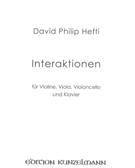 Interaktionen : Für Violine, Viola, Violoncello und Klavier (2010).