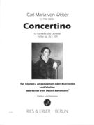 Concertino Für Klarinette und Orchester Es-Dur Op. 26 : For Saxophone Or Clarinet and Violin.