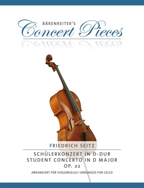 Schülerkonzert = Student Concerto In D Major, Op. 22 : For Cello & Piano / Ed. Chr. Sassmannshaus.