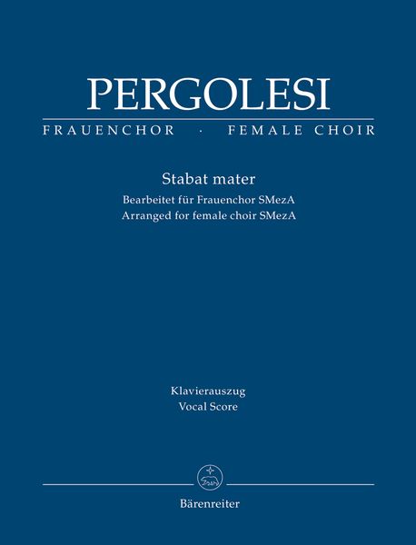 Stabat Mater : For Female Choir Sma / arranged by Malcolm Bruno.