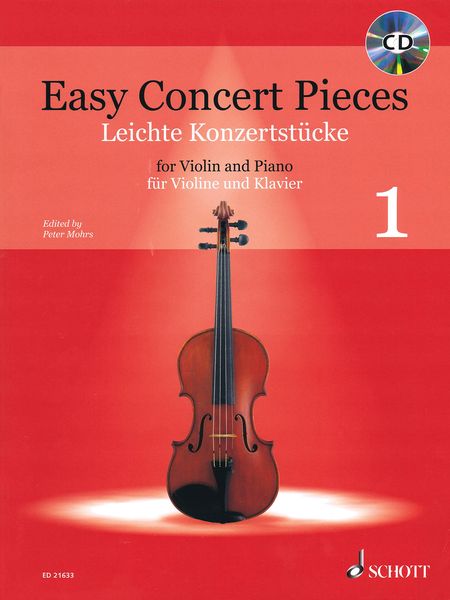 Easy Concert Pieces, Vol. 1 : For Violin and Piano / edited by Peter Mohrs.