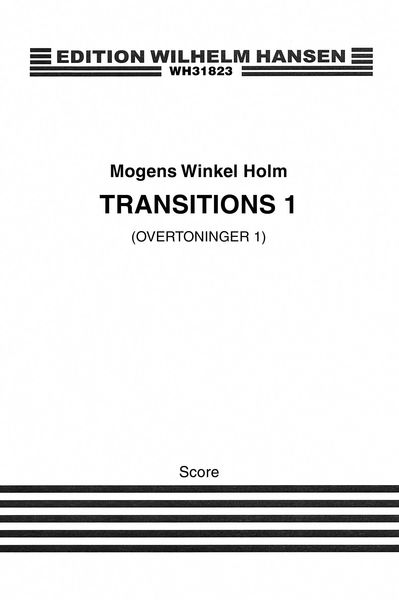 Transitions 1 : For Soprano, Cembalo and Violoncello (1971).