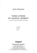 Three Hymns Of George Herbert : For SATB Chorus, Percussion and Strings.