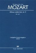 Missa Solemnis In C Major, K. 337 : For Soli SATB, SATB Chorus and Orchestra.