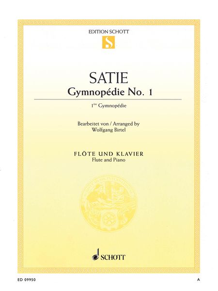 Gymnopedie No. 1 : For Flute and Piano / arranged by Wolfgang Birtel.