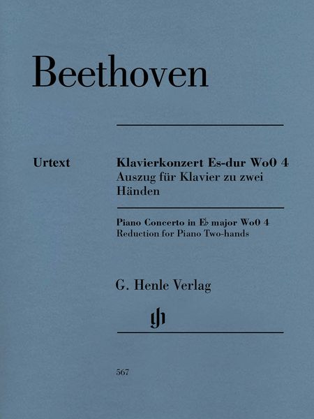 Klavierkonzert Es-Dur, WoO 4 : For Piano Solo (Conductor's Part) / Ed. Hans-Werner Küthen.