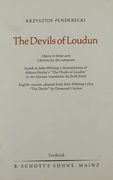 Teufel von Loudon = The Devils of Loudun : English Libretto.