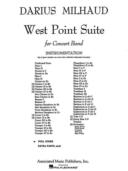 West Point Suite : For Band.