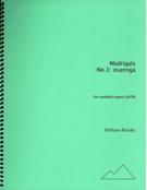 Madrigals, No. 3 - Osannga : For Four Amplified Singers (SATB) (1977-78).