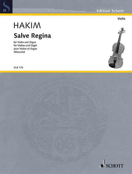 Salve Regina : For Violin and Organ (2004).