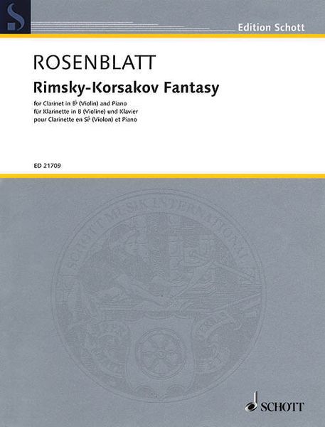 Rimsky-Korsakov Fantasy : For Clarinet In B Flat (Or Violin) and Piano.