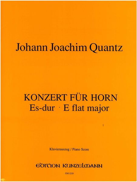 Concerto In E Flat Major, Op. 7 No. 9 : For Horn, Strings and Continuo - reduction For Horn & Piano.