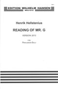 Readings Of Mr. G : Version For Solo Percussion and Voice (2003/2013).