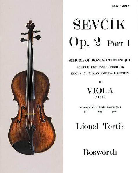 School Of Bowing Technique, Op. 2, Part 1 : For Viola.