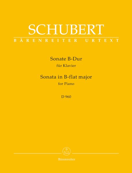 Sonate In B, D 960 : Für Klavier / edited by Walburga Litschauer.