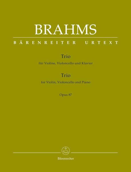 Trio, Op. 87 : Für Violine, Violoncello und Klavier / edited by Christopher Hogwood.